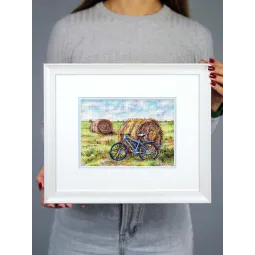 Cross stitch kit "The Journey of a Bicycle" 15*20 cm SNV-1007