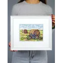 Cross stitch kit "The Journey of a Bicycle" 15*20 cm SNV-1007