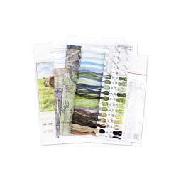 Siuvinėjimo kryželiu rinkinys „Dviratininko kelionė“ 15*20 cm SNV-1007