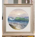 Cross stitch kit "A warm sunset" 20×20 cm S1753