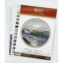 Kreuzstich-Set "Ein warmer Sonnenuntergang" 20×20 cm S1753