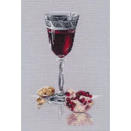 Ristin-kryžiaus rinkinys "Granato spindesys" 17x25 cm S1746