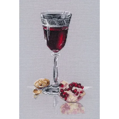 Cross stitch kit "Garnet Gleam" 17×25 cm S1746