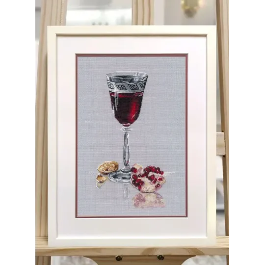 Kreuzstich-Set "Granatglanz" 17x25 cm S1746