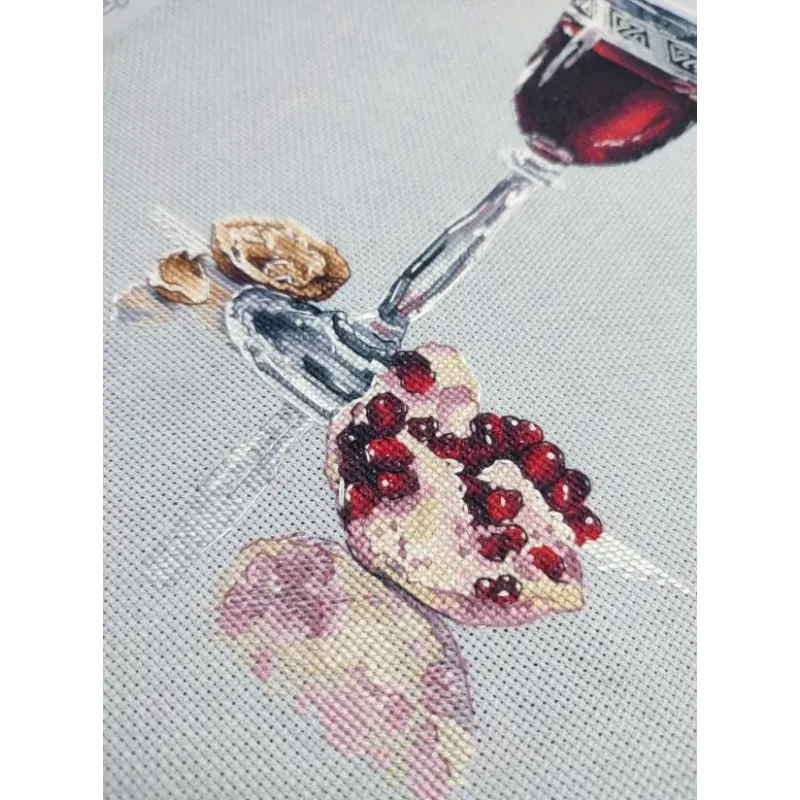 Kreuzstich-Set "Granatglanz" 17x25 cm S1746