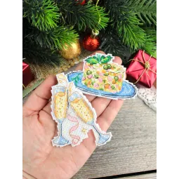 Cross stitch kit "New Year's Menu. Magnets." SR-1313