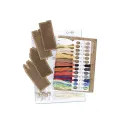 Point de croix sur base en bois "Porte-clés. Petites maisons" 16*22 cm SO-165
