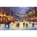 Cross stitch kit "New Year's Ice Rink" 17*25 cm SNV-1032