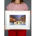 Cross stitch kit "New Year's Ice Rink" 17*25 cm SNV-1032