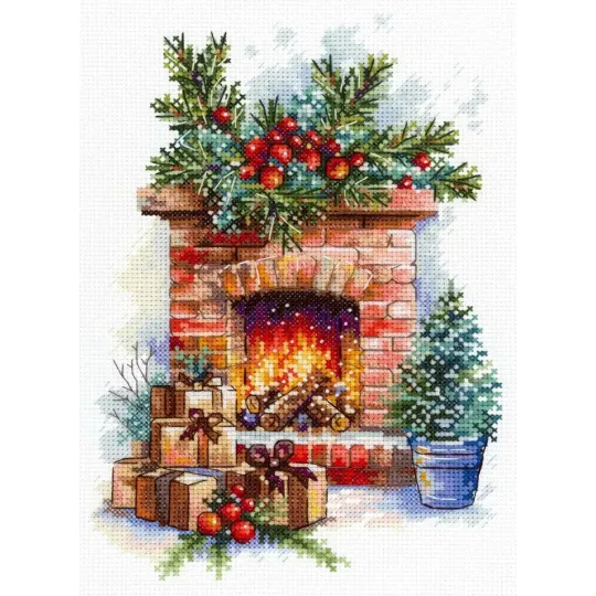 Cross stitch kit "The Approach of the Holiday" 20*14 cm SNV-1025