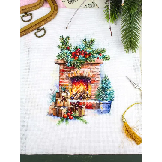 Kreuzstich-Set "Die Annäherung des Feiertags" 20*14 cm SNV-1025