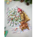 Cross stitch kit "Near the decorated Christmas tree" 26*22 cm SNV-1018