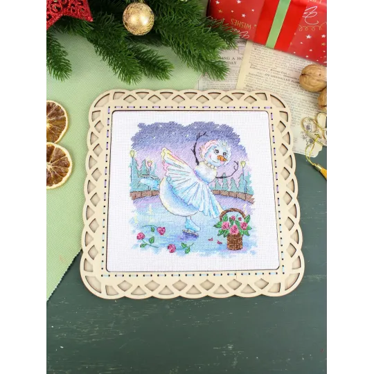 Kreuzstich-Set "Schwanensee" 17*15 cm SM-1253
