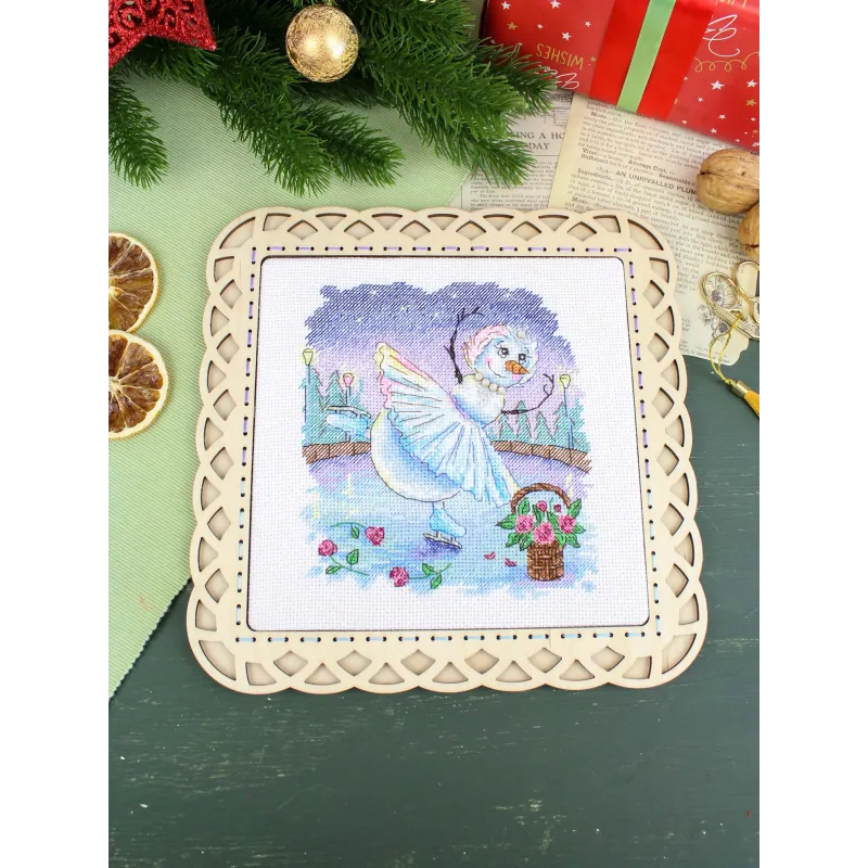 Kit de point de croix "Le Lac des Cygnes" 17*15 cm SM-1253