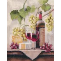 Kryželiu siuvinėjimo rinkinys "Vyno natiurmortas" 25×32 cm S1754