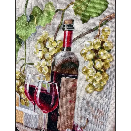 Cross stitch kit "Wine Still Life" 25×32 cm S1754