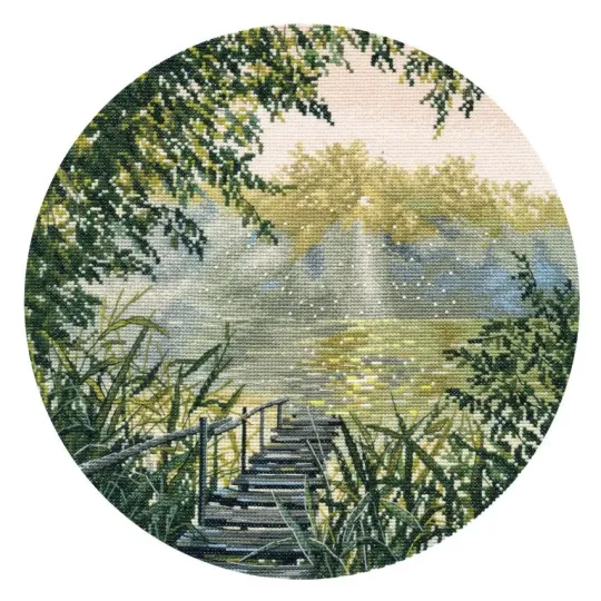 Kreuzstich-Set "Die Stille der Morgendämmerung" 25x25 cm S1752