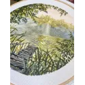 Siuvinėjimo kryželiu rinkinys "Aušros tyla" 25x25 cm S1752