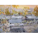 Набор для вышивания крестом "Ранний снег" 36×27 см S1744