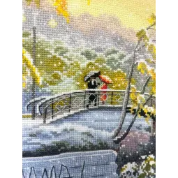 Siuvinėjimo kryželiu rinkinys "Ankstyvas sniegas" 36×27 cm S1744