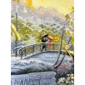 Kit de broderie au point de croix "Première neige" 36×27 cm S1744