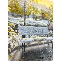 Cross stitch kit "Early Snow" 36×27 cm S1744