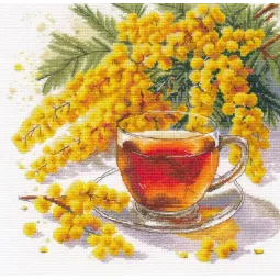 Kreuzstich-Set "Ein Frühlingskompliment" 24×26 cm S1740