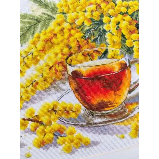 Kreuzstich-Set "Ein Frühlingskompliment" 24×26 cm S1740