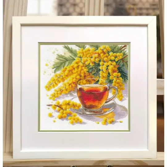 Cross stitch kit "A Spring Compliment" 24×26 cm S1740