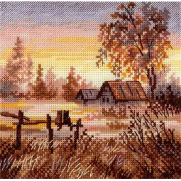Cross stitch kit "Rural Romance" 14*14 cm SNV-1024