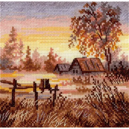 Cross stitch kit "Rural Romance" 14*14 cm SNV-1024
