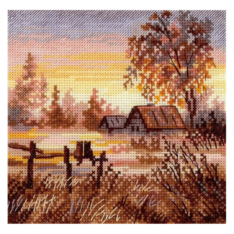 Cross stitch kit "Rural Romance" 14*14 cm SNV-1024