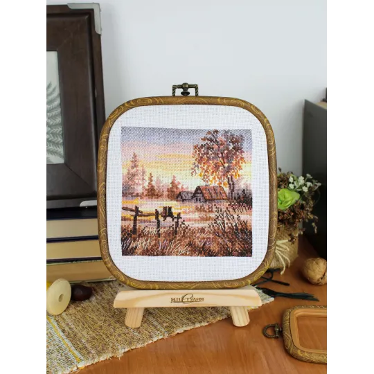 Ristinuke komplektas "Kaimo romantika" 14*14 cm SNV-1024