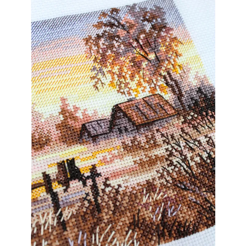Cross stitch kit "Rural Romance" 14*14 cm SNV-1024
