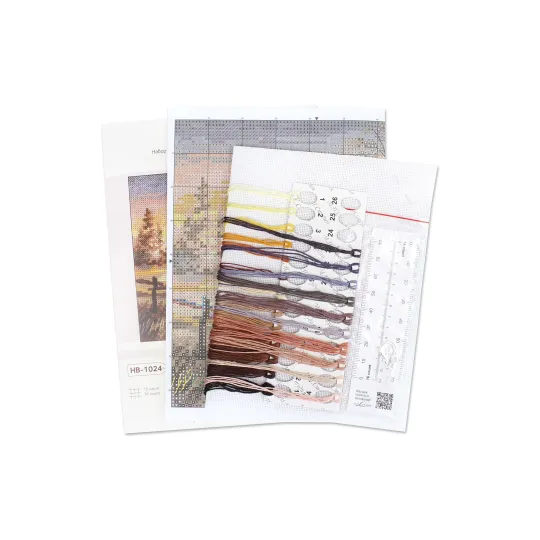 Cross stitch kit "Rural Romance" 14*14 cm SNV-1024