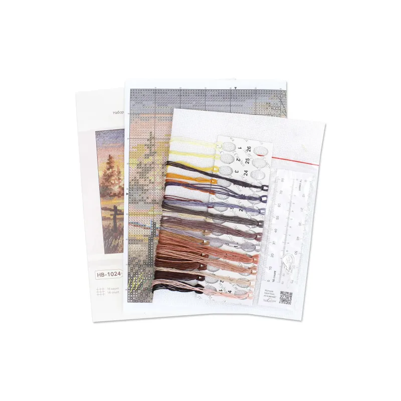 Kit point de croix "Romance rurale" 14*14 cm SNV-1024