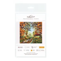 Cross stitch kit "Early autumn" 14*14 cm SNV-1021