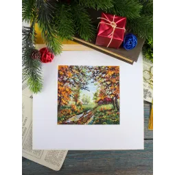 Набор для вышивания крестиком "Ранняя осень" 14*14 см SNV-1021