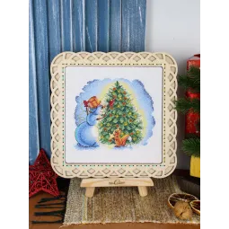 Набор для вышивания крестом "Украшаем ёлку" 17*15 cm SM-1254