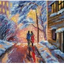 Cross stitch kit "On the way home" 14*14 cm SNV-1009