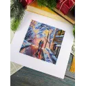 Kreuzstich-Set "Auf dem Heimweg" 14*14 cm SNV-1009