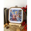 Cross stitch kit "On the way home" 14*14 cm SNV-1009