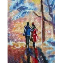Cross stitch kit "On the way home" 14*14 cm SNV-1009