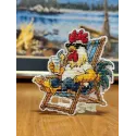 Kreuzstich-Set "Magnet. Strandentspannung" 8,6x9,3 cm S1745