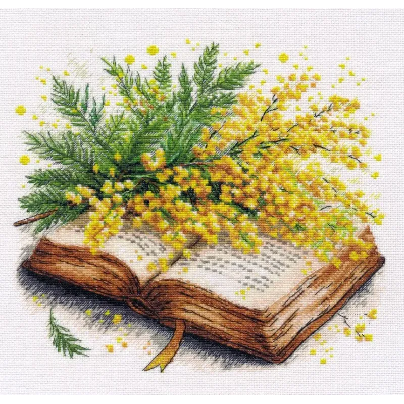 Kreuzstich-Set "Die Poesie des Frühlings" 25x23 cm S1748