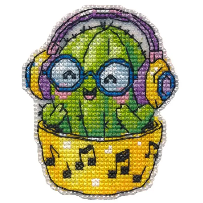 Cross stitch kit "Magnet. Cactus" 6,9×8,5 cm S1742
