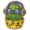 Kit point de croix "Aimant. Cactus" 6,9×8,5 cm S1742
