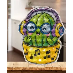 Kreuzstich-Set "Magnet. Kaktus" 6,9×8,5 cm S1742