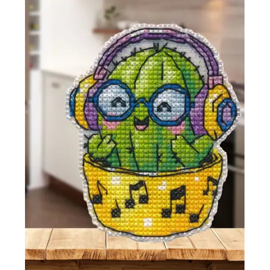 Cross stitch kit "Magnet. Cactus" 6,9×8,5 cm S1742