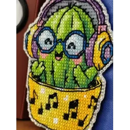 Cross stitch kit "Magnet. Cactus" 6,9×8,5 cm S1742